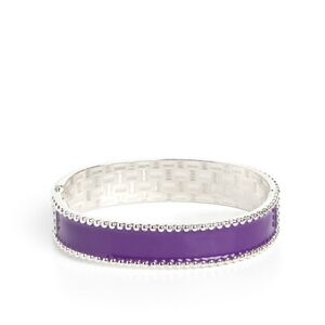 Paparazzi Purple and Silver Bracelet Vintage Vivace Silver Stud Fashion Jewelry